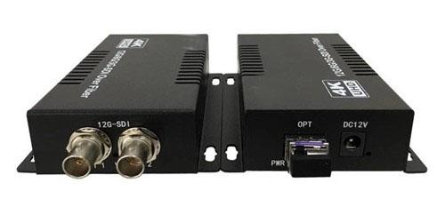 12G-SDI fiber optic transmitter and receiver